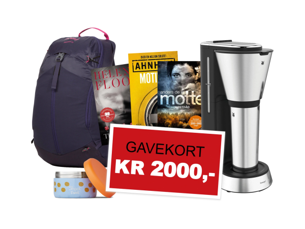 Få et gavekort på 2000 kr til krimbøker