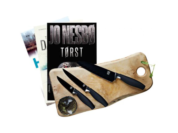 Knivsett fra Øyo og 3 krimbøker