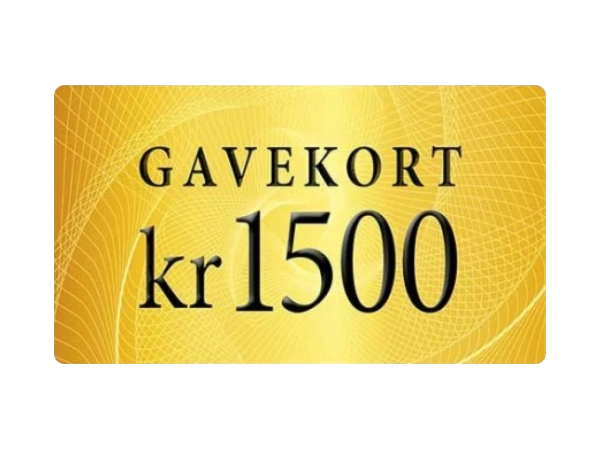 Gavekort på 1500 kroner til bestselgere