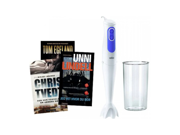 Krimbøker og Braun stavmikser