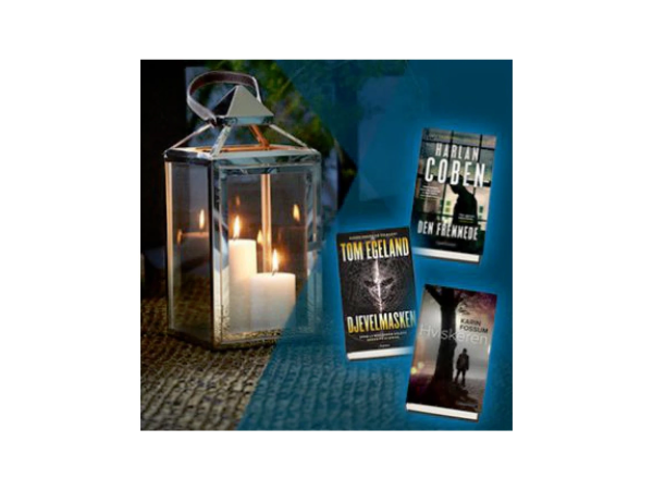 Krimbøker og lanterne